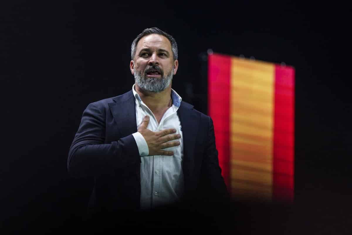 Il leader di Vox Santiago Abascal
