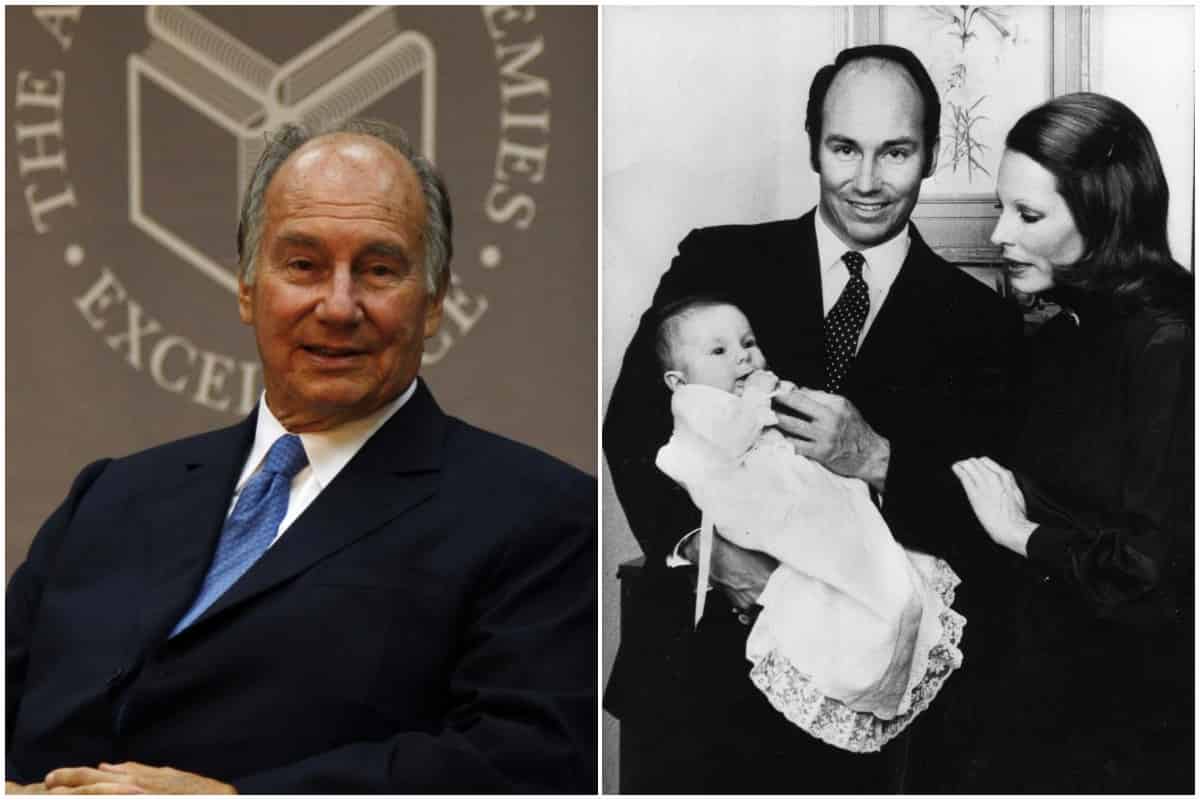 L'Aga Khan IV con il figlio Rahim successore