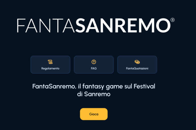 Fonte sito web Fantasanremo