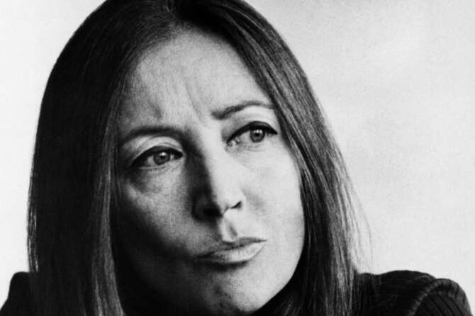 © LaPresse Archivio storico Anni 90 Cultura Oriana Fallaci Nella foto: la scrittrice Oriana Fallaci