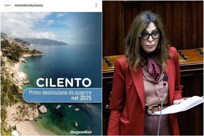 La figuraccia del ministero del Turismo di Santanchè sul Cilento: pubblica la foto sbagliata dopo l’articolo del Guardian