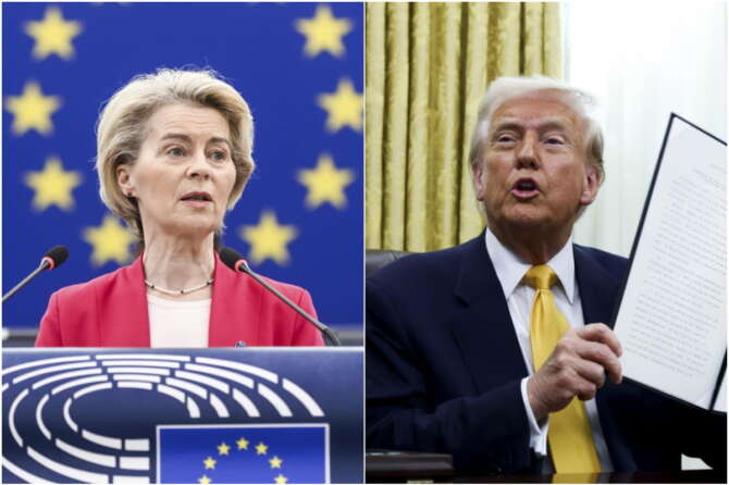 Guerra commerciale Europa-Usa, von der Leyen risponde a Trump con i suoi dazi: saranno colpiti beni per 26 miliardi