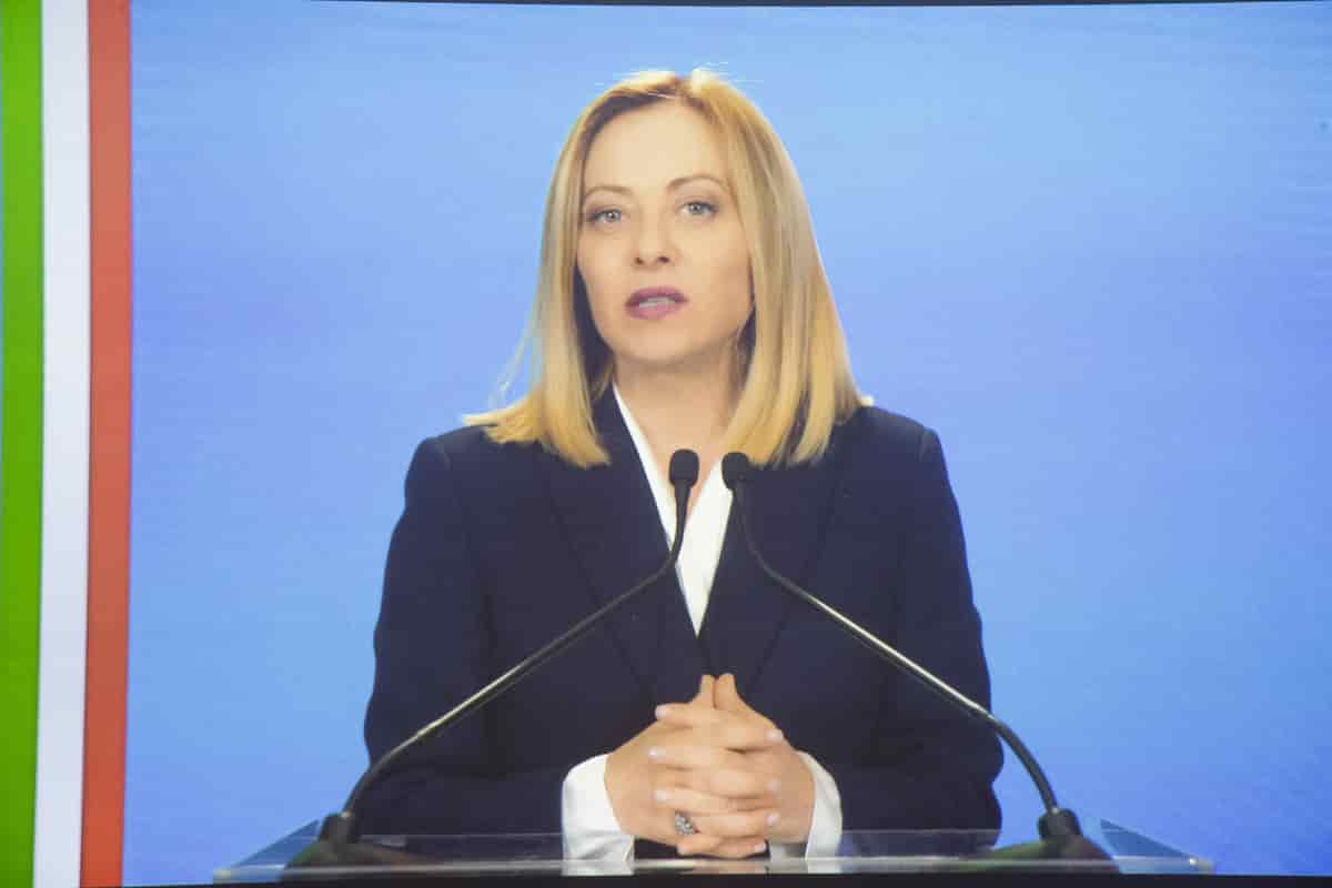 La presidente del Consiglio Giorgia Meloni