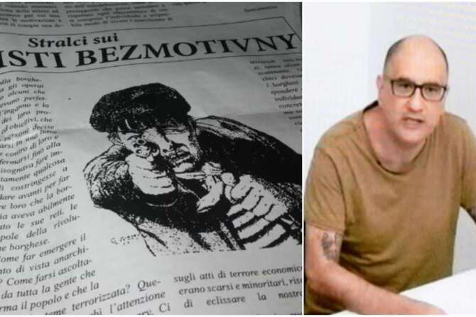 Fa flop il processo alla rivista con scritti di Cospito: tutti assolti