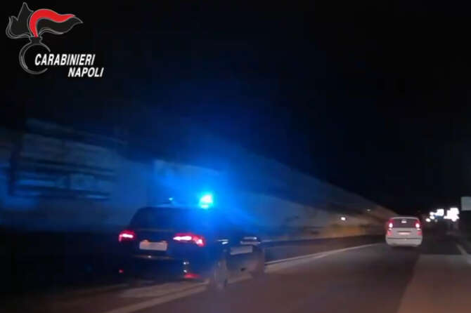 Fonte screen dal video inviato dall’ufficio stampa dei carabinieri