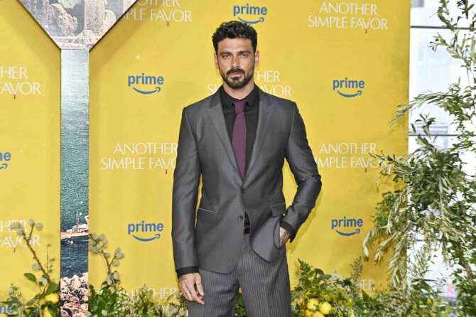 Michele Morrone attends the special screening of “Another Simple Favor” at Jazz at Lincoln Square on Sunday, April 27, 2025, in New York. (Photo by Evan Agostini/Invision/AP) Associated Press/LaPresse