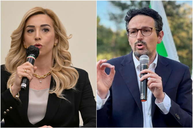 Silvia Salis e Alessandro Barattoni