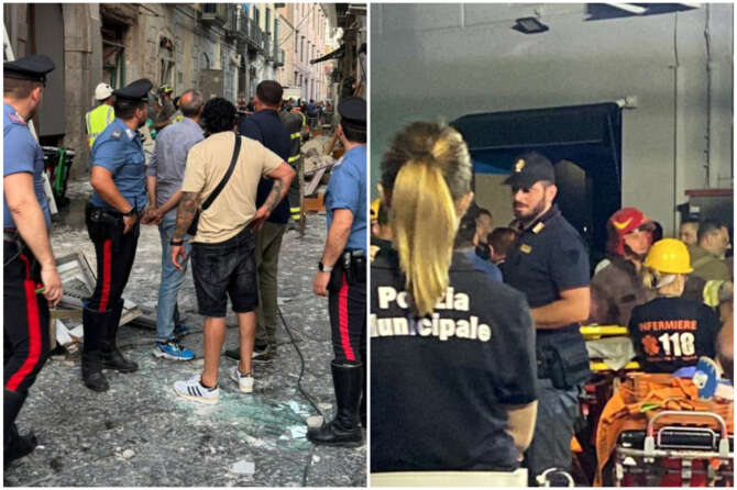 Esplosione a Napoli, sventrato il deposito di un locale: un morto e quattro feriti. Si cercano dispersi