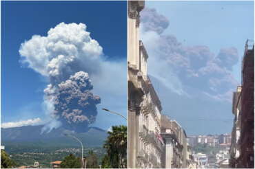 Etna, crolla parte del cratere: nube eruttiva dal vulcano alta chilometri, allerta rossa per i voli