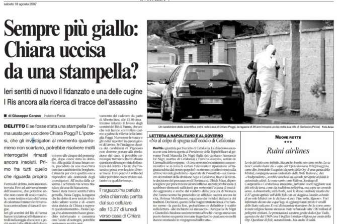 Delitto di Garlasco, è sempre più giallo: Chiara uccisa da una stampella?