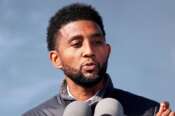 Baltimore Mayor Brandon M. Scott speaks at the Dundalk Marine Terminal in Baltimore – AP Photo/Daniel Kucin Jr., File