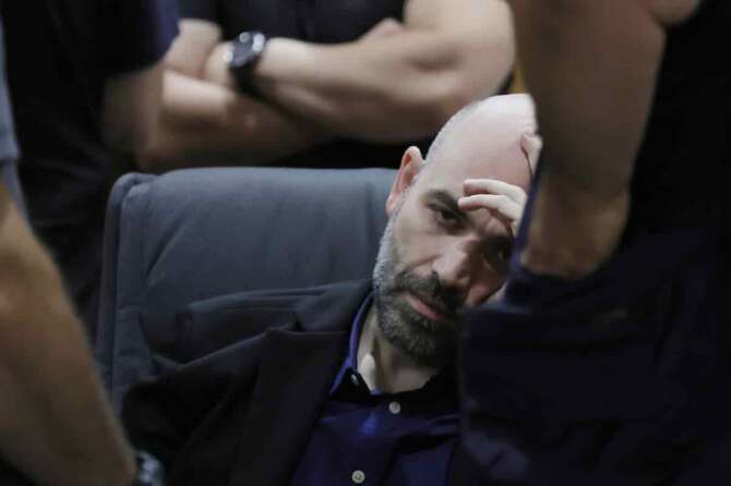 Sentenza in Corte di Appello per il processo che vede imputato Francesco Bidognetti ed il suo avvocato Michele Santonastaso di minacce al giornalista Roberto Saviano— Roma—Italia — Lunedì14 Luglio 2025 – Cronaca – (foto di Cecilia Fabiano/ LaPresse) The Court of Appeal has issued a ruling in the trial against Francesco Bidognetti and his lawyer Michele Santonastaso for threatening journalist Roberto Saviano. — Rome—Italy — Monday , July 14, 2025 – News – (photo by Cecilia Fabiano/LaPresse)