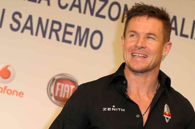 Foto Fabio Ferrari/LaPresse 12-02-2013 Sanremo IM – Italia spettacolo Conferenza stampa Felix Baumgartner – 63esimo Festival della canzone italiana nella foto: Felix Baumgartner Photo Fabio Ferrari/LaPresse 12-02-2013 Sanremo IM – Italy entertainment Press conference Felix Baumgartner – 63th Festival of italian song In the photo: Felix Baumgartner