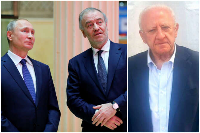 Fonte LaPresse e pagina Facebook di Vincenzo De Luca