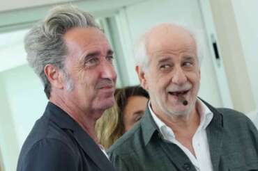 Director Paolo Sorrentino and Toni Servillo attend the “La Grazia” photocall during the 82th International Venice Filmfestival, August 27 2025, Venice, Italy (photo by Gian Mattia D’Alberto/Lapresse)
