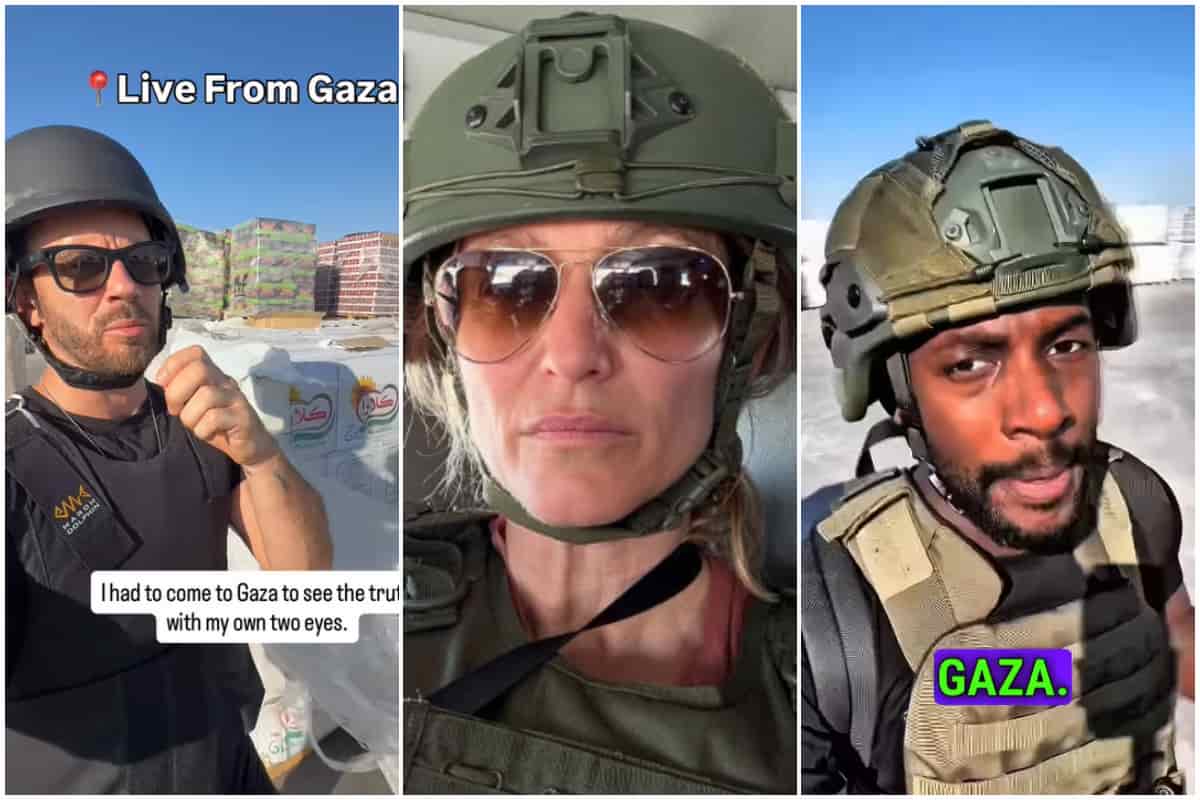 Influencer mandati da Israele a Gaza