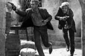 ©girella/lapresse archivio storico spettacolo cinema anno 1969 Paul Newman e Robert Redford nella foto: l’attore Paul Newman e Robert Redford in una scena del film “Butch Cassidy”