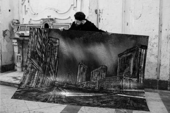 A Scampia “Dove comincia la città”, in mostra l’opera District IV di Christian Leperino