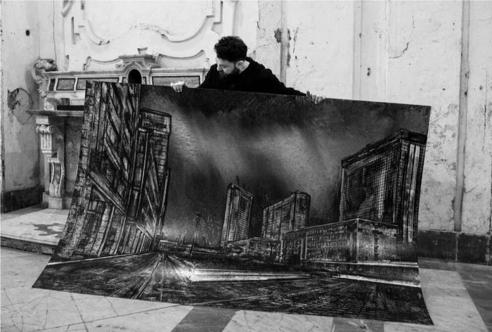 A Scampia “Dove comincia la città”, in mostra l’opera District IV di Christian Leperino