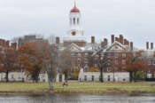 FILE – This Nov. 13, 2008 file photo shows the campus of Harvard University in Cambridge, Mass. (AP Photo/Lisa Poole, File)