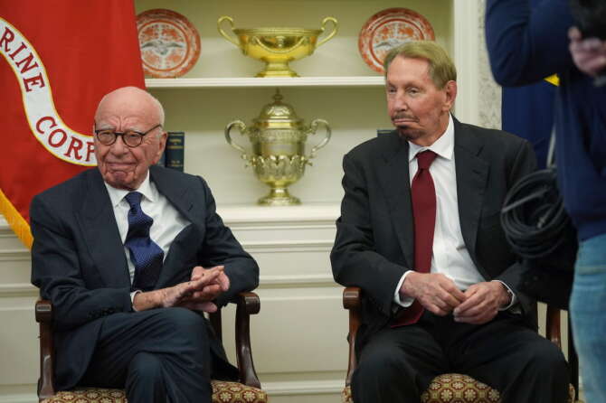 Rupert Murdoch e Larry Ellison