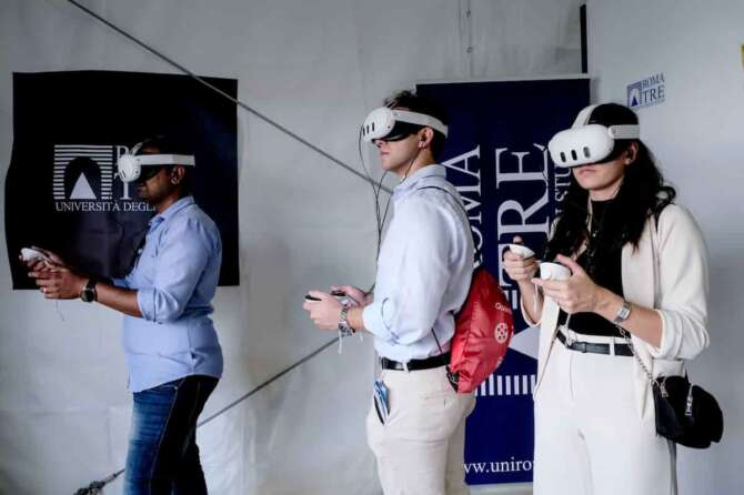 XII edizione Maker Faire Rome manifestazione degli innovatori e creativi di tutto il mondo con progetti di elettronica, intelligenza artificiale, robotica, realtà virtuale e aumentata. Area Gazometro Ostiense a Roma Venerdì 25 Ottobre 2024 (foto Mauro Scrobogna / LaPresse) XII edition Maker Faire Rome event of innovators and creatives from all over the world with projects in electronics, artificial intelligence, robotics, virtual and augmented reality. Area Gazometro Ostiense in Rome Friday October 25, 2024. (Photo by Mauro Scrobogna / LaPresse)