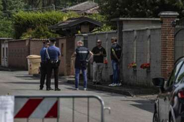 Rilievi nell’’abitazione di Garlasco di via Pascoli Milano – Italia – Cronaca Lunedì, 09 Giugno, 2025 (Foto di Marco Ottico/Lapresse) Surveys in the Garlasco residence on via Pascoli Milan – Italy – News Monday, 06 June, 2025 (Photo by Marco Ottico/Lapresse)