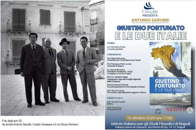Giustino Fortunato e le due Italie, il libro postumo di Antonio Sarubbi sullo studioso tra i principali rappresentanti del meridionalismo