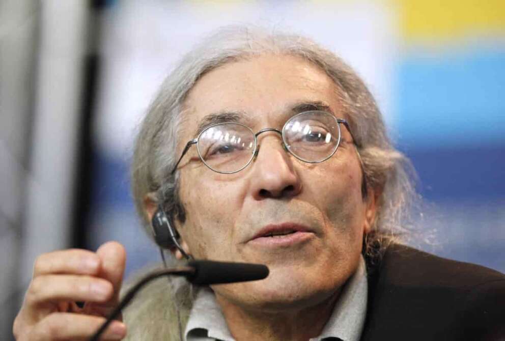 FILE – Boualem Sansal speaks during the 62 edition of International Film Festival Berlinale, in Berlin Thursday, Feb. 9, 2012. (AP Photo/Markus Schreiber, File)