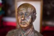 A bust of Francisco Franco is displayed at the the mausoleum where Francisco Franco is buried during the 50th anniversary of the death of Spanish dictator Gen. Francisco Franco at Mingorrubio Cemetery on the outskirts of Madrid, Spain, Thursday, Nov. 20, 2025. (AP Photo/Manu Fernandez)