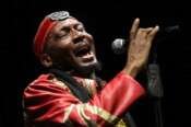 FILE – Jamaican musician, singer and actor Jimmy Cliff performs during the Timbre Rock and Roots concert on Friday March 22, 2013 in Singapore. (AP Photo/Wong Maye-E, File)