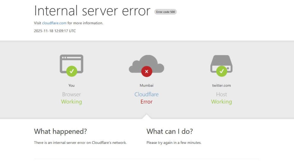 Cloudflare “down”, perché il blackout del servizio colpisce i big di internet: giù X, ChatGPT e Spotify