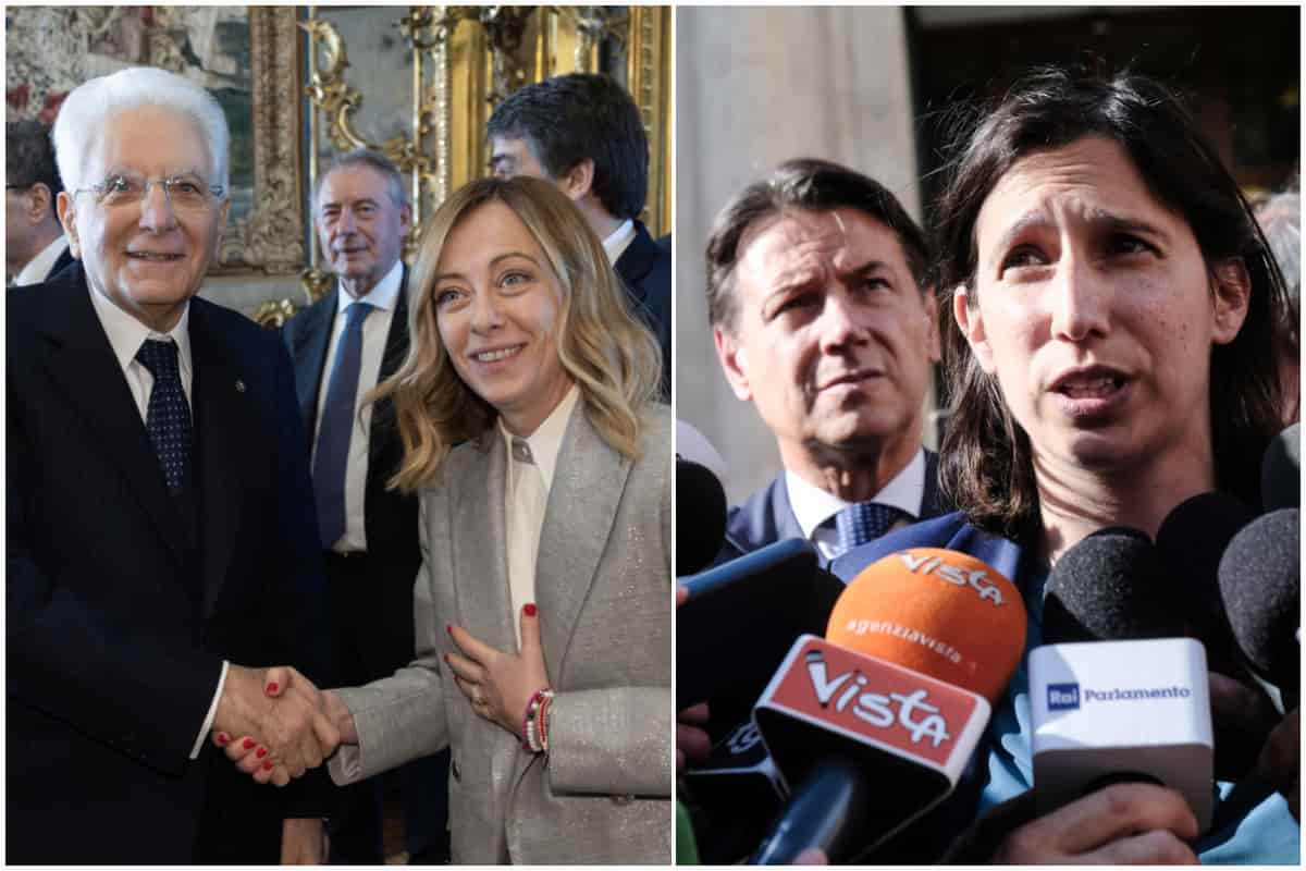 mattarella meloni conti schlein campo largo