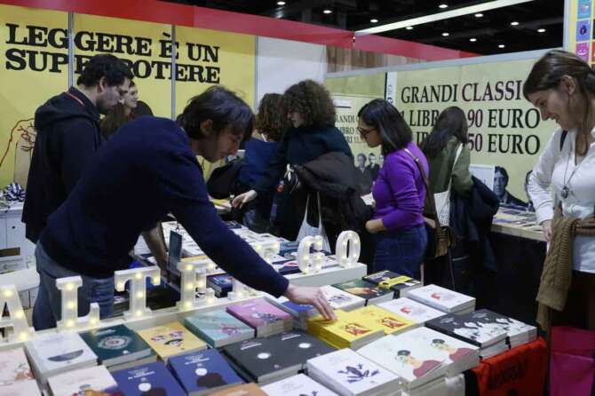 Foto Cecilia Fabiano/LaPresse 07 Dicembre 2023 Roma, Italia – cronaca – Più Libri più Liberi Fiera della piccola e media editoria alla Nuvola Nella foto: la fiera December 7, 2023 Roma, Italy – News -Small and medium publishing fair at Nuvola Più Libri più Liberi In the photo: the fair