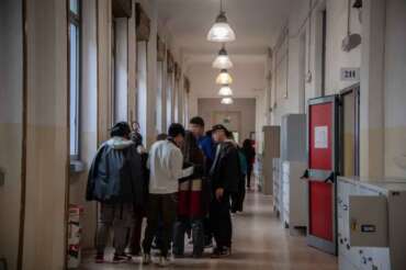 Foto Claudio Furlan/Lapresse 28-02-2024 Milano – News Occupazione Liceo Bottoni di via mcmahon