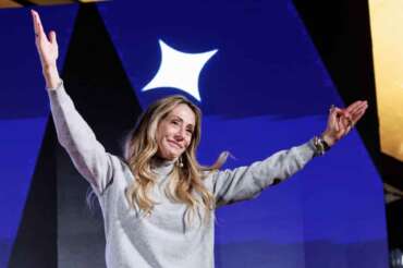 Arianna Meloni in occasione dell’evento kermesse di Fratelli d’Italia Atreju 2025, Roma, Sabato 13 Dicembre 2025 (Foto Roberto Monaldo / LaPresse) Arianna Meloni on the occasion of the Fratelli d’Italia Atreju 2025 event, Rome, Saturday, December 13, 2025 (Photo by Roberto Monaldo / LaPresse)