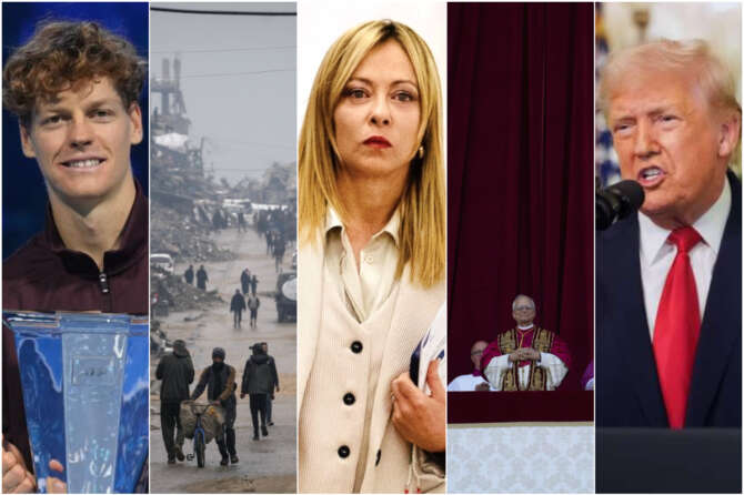 COLLAGE DI FOTO DA LAPRESSE