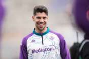 Fiorentina’s Manor Solomon looks on during the Fiorentina warm up during the Serie A soccer match between Fiorentina and Cremonese at the Artemio Franchi Stadium in Florence, north Italy – Sunday, January 4, 2026 – (Photo by Massimo Paolone/LaPresse)