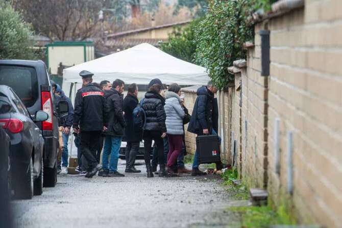 Anguillara sopralluogo del Ris dei Carabinieri nell’abitazione di Claudio Carlomagno in Via Costantino 9. Mercoledì 28 Gennaio, 2026. News (Photo by Valentina Stefanelli/Lapresse) Anguillara: Carabinieri RIS inspection at Claudio Carlomagno’s home at Via Costantino 9. Wednesday, January 28, 2026. News (Photo by Valentina Stefanelli/Lapresse)