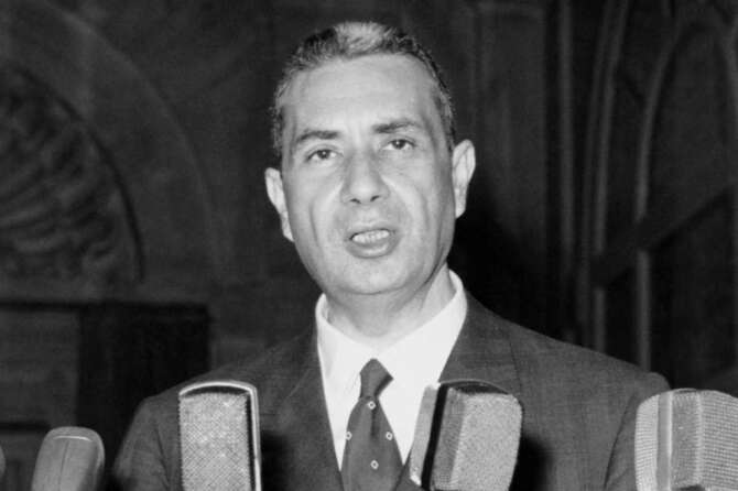 ©LaPresse Archivio storico Politica Roma 22-07-1964 Aldo Moro