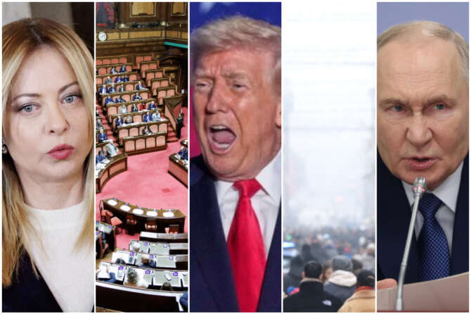 COLLAGE DI FOTO DA LAPRESSE