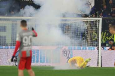 Cremonese’s Emil Audero during the Serie A soccer match between Cremonese and Inter at the Giovanni Zini Stadium in Cremona Italy – 1 February 2026. Sport – Soccer . (Photo by Alberto Mariani/Lapresse)