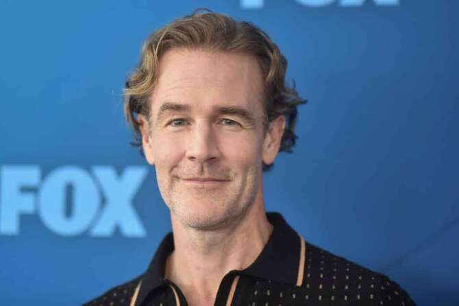 FILE – James Van Der Beek attends the FOX Winter Press Day in Los Angeles on Nov. 18, 2024. (Photo by Richard Shotwell/Invision/AP, File)