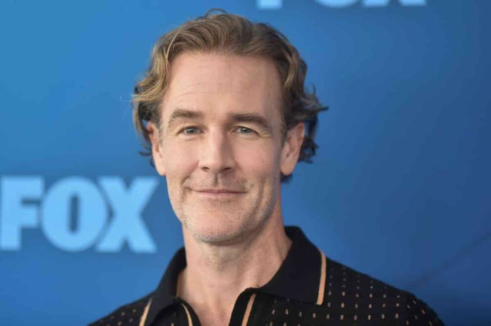 FILE – James Van Der Beek attends the FOX Winter Press Day in Los Angeles on Nov. 18, 2024. (Photo by Richard Shotwell/Invision/AP, File)