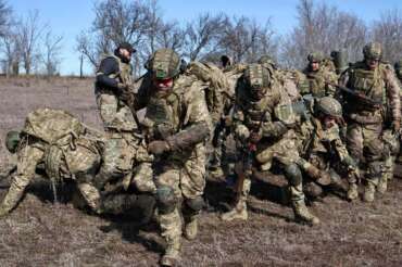 Andriy Andriyenko/Ukraine’s 65th Mechanized Brigade via AP