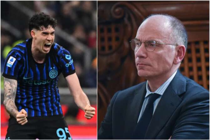 Letta riappare e parla di Bastoni: s’è accorto degli orrori di Meloni?