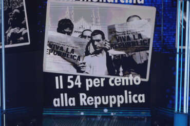 DETTAGLIO DA LAPRESSE Gianna Pratesi attends the 76th edition of the Sanremo Italian Song Festival at the Ariston Theatre in Sanremo, northern Italy – Tuesday, February 24, 2026. Entertainment. (Photo by Marco Alpozzi/LaPresse)