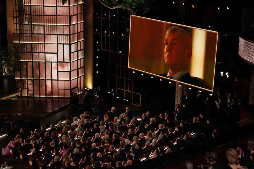 Sean Penn wins the award for best performance by an actor in a supporting role for “One Battle After Another” during the Oscars on Sunday, March 15, 2026, at the Dolby Theatre in Los Angeles. (AP Photo/Chris Pizzello) Associated Press / LaPresse Only italy and spain