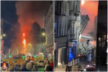 Incendio in negozio di sigarette elettroniche, le fiamme minacciano la stazione di Glasgow: tutti i treni sospesi