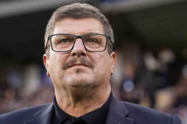 Italy’s head coach Silvio Baldini during the qualifying round for the 2027 UEFA European Under-21 Championship between Italy and Armenia (Group E – Day 5) at the “Giovanni Zini” Stadium in Cremona, Italy – October 14, 2025. Sport – Soccer (Photo by Fabio Ferrari/LaPresse)
